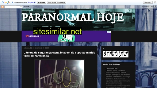 paranormalhoje.blogspot.com alternative sites