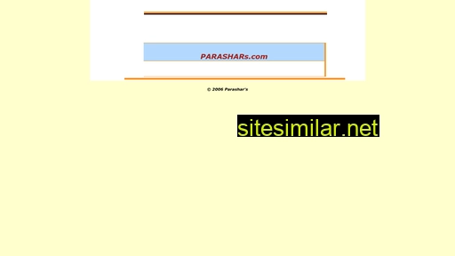 Parashars similar sites