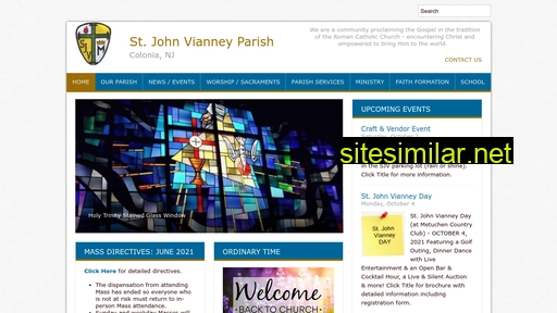 parish.sjvianney.com alternative sites