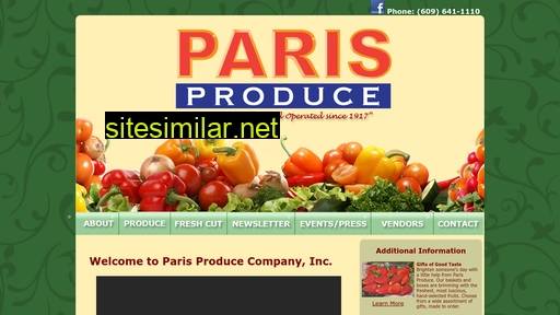 Parisproduce similar sites