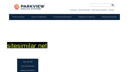 parkviewmc.com alternative sites