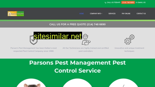 Parsonspestcontrol similar sites