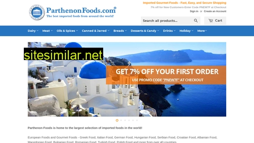 Parthenonfoods similar sites