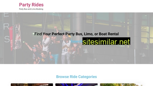 Partyrides similar sites