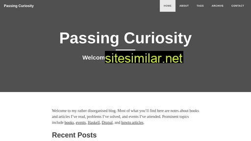 passingcuriosity.com alternative sites