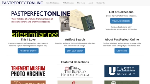 pastperfect-online.com alternative sites