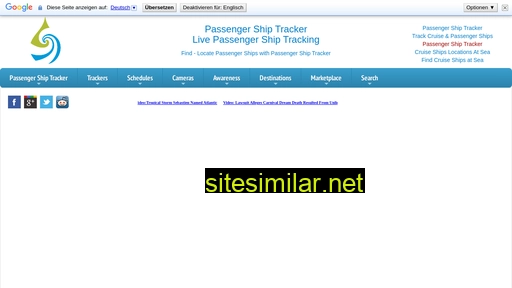 Passengershiptracker similar sites