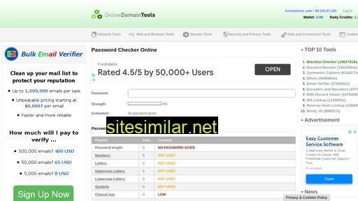 password-checker.online-domain-tools.com alternative sites
