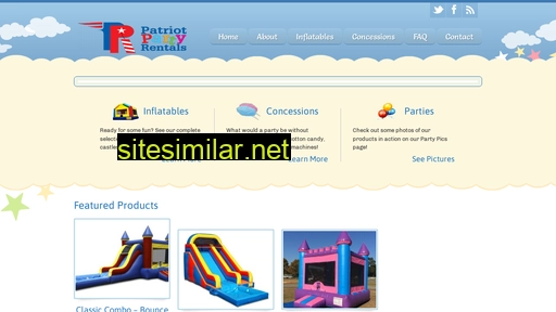Patriotpartyrentals similar sites
