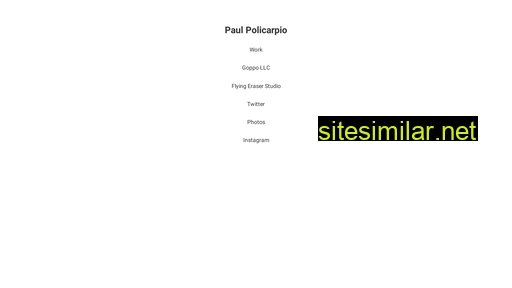 paulpolicarpio.com alternative sites