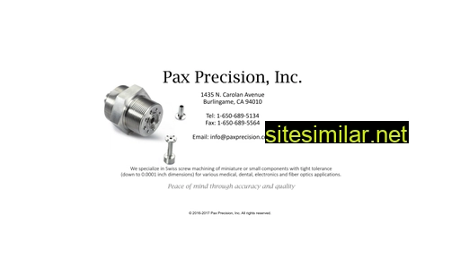 Paxprecision similar sites