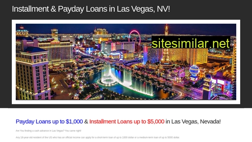 Payday-installment-loans-lasvegas similar sites