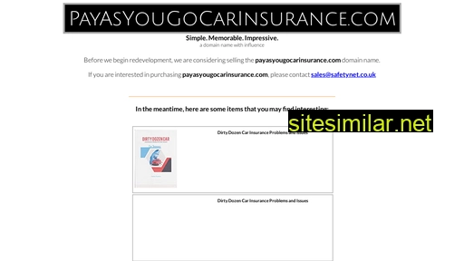 payasyougocarinsurance.com alternative sites