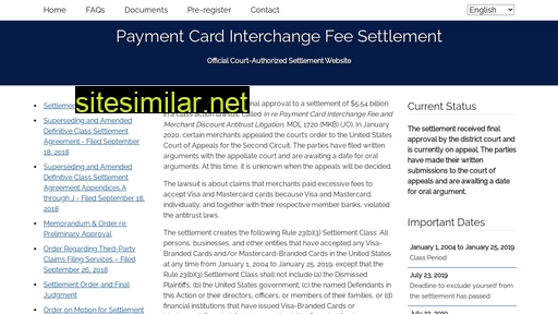 Paymentcardsettlement similar sites