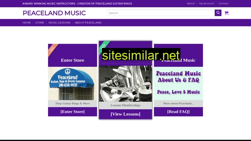 peacelandmusic.com alternative sites