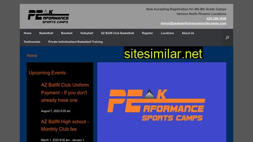 peakperformancesportscamps.com alternative sites
