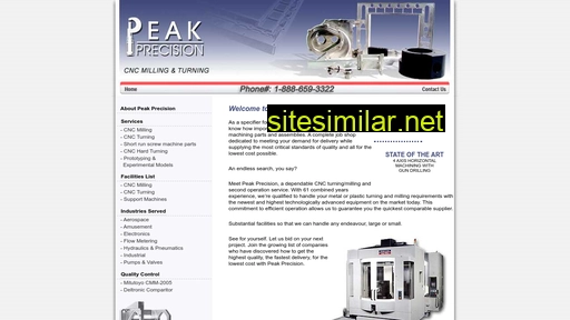 peakprecisioncnc.com alternative sites