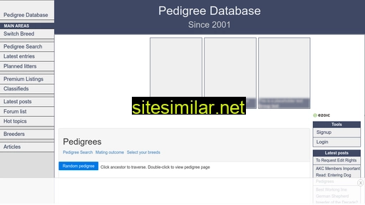 pedigreedatabase.com alternative sites