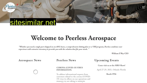 peerlessaerospace.com alternative sites