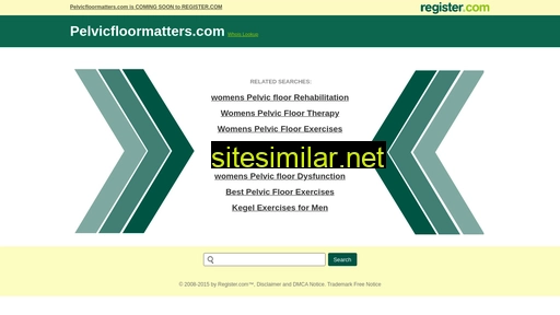pelvicfloormatters.com alternative sites