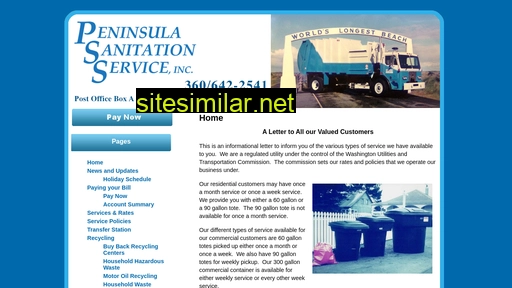 peninsulasanitationservice.com alternative sites