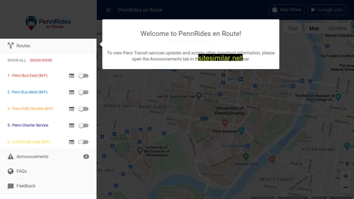 pennrides.doublemap.com alternative sites