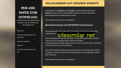 Pen-and-paper-zum-download similar sites
