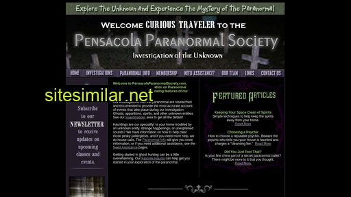 Pensacolaparanormalsociety similar sites