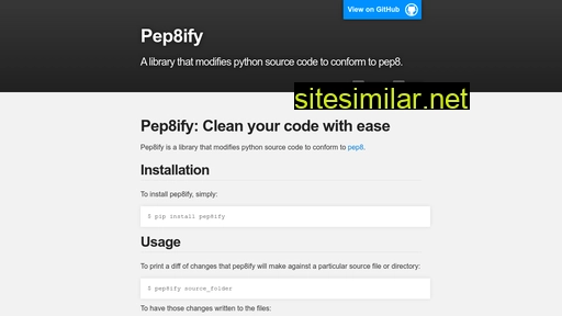 Pep8ify similar sites