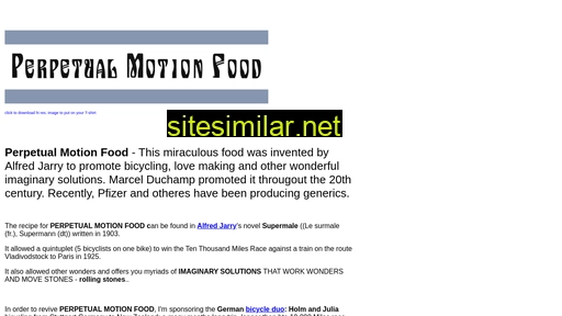 Perpetualmotionfood similar sites