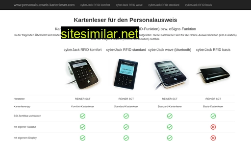 personalausweis-kartenleser.com alternative sites