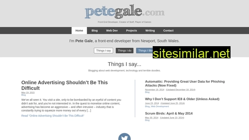 petegale.com alternative sites