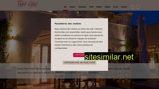 petit-hotel-marseillan.com alternative sites