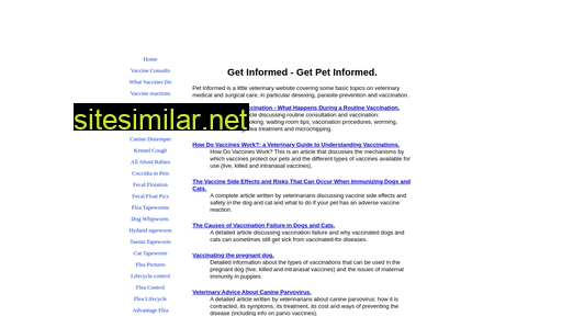 Pet-informed-veterinary-advice-online similar sites