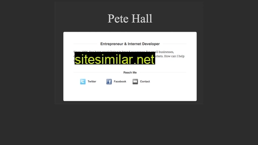 petehall.com alternative sites