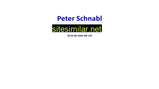 peterschnabl.com alternative sites