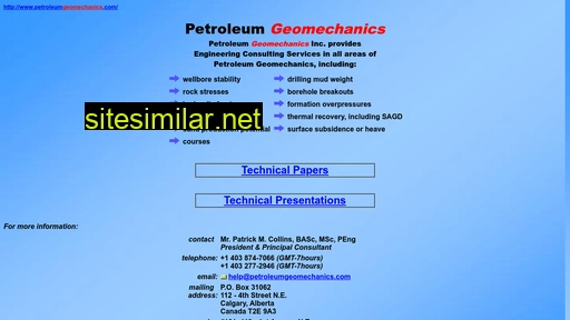 Petroleumgeomechanics similar sites