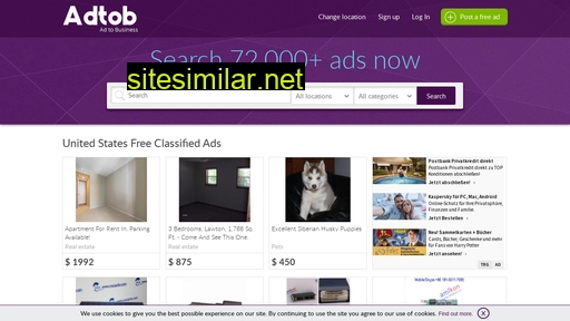 pets.classifieds.adtob.com alternative sites