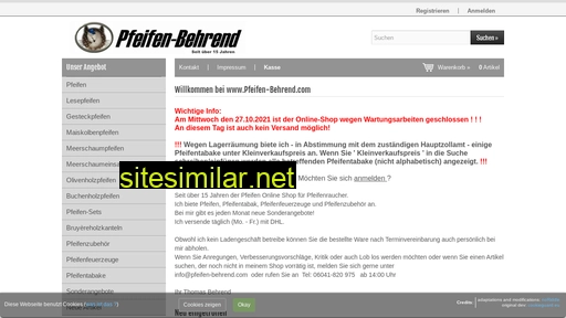 pfeifen-behrend.com alternative sites