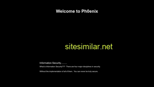 ph0enix.com alternative sites