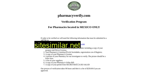 pharmacyverify.com alternative sites