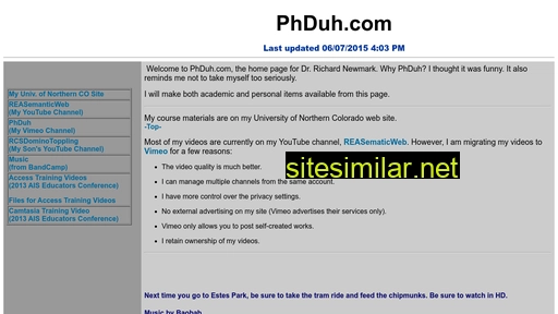 Phduh similar sites