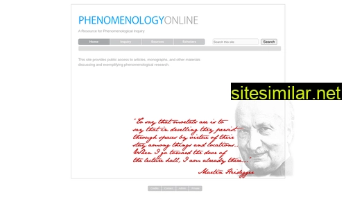 phenomenologyonline.com alternative sites
