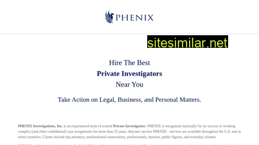 phenixinvestigations.com alternative sites