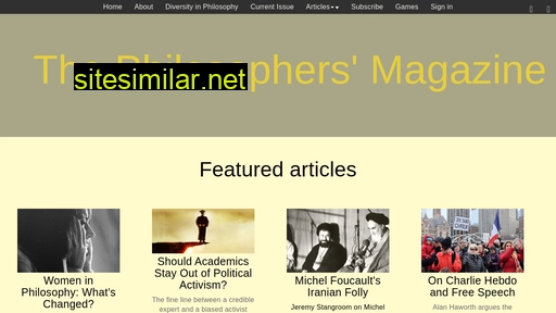 philosophersmag.com alternative sites
