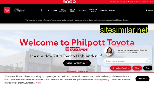 philpotttoyota.com alternative sites