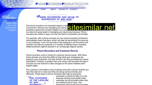phonerecorderproducts.com alternative sites