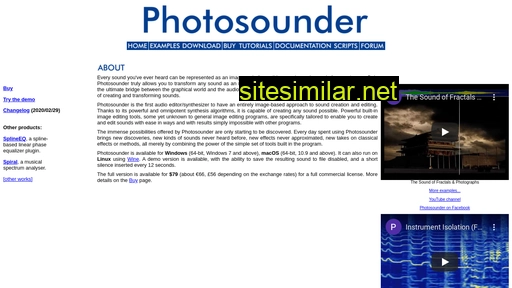Photosounder similar sites