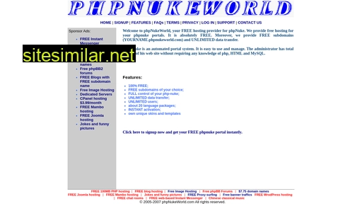 phpnukeworld.com alternative sites
