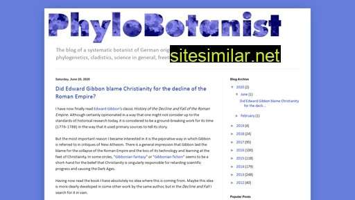Phylobotanist similar sites